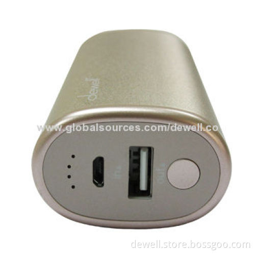 Large capacity, cylinder shape metal case power bank for iPhone, Samsung & tablet PCNew
